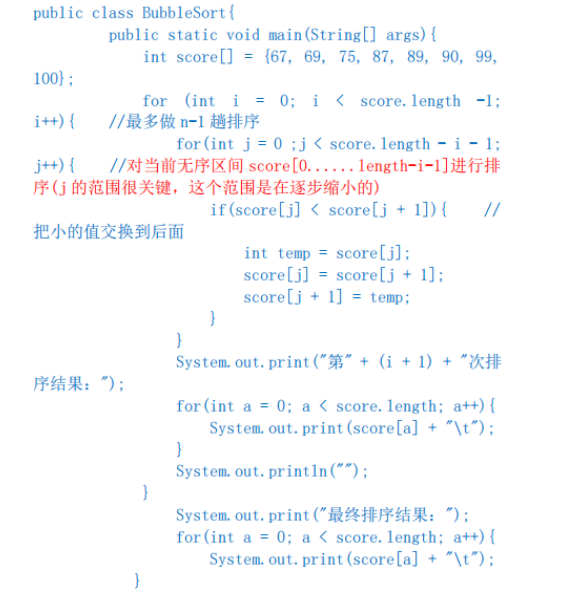 Java培训班教程视频之用Java怎么实现一种排序